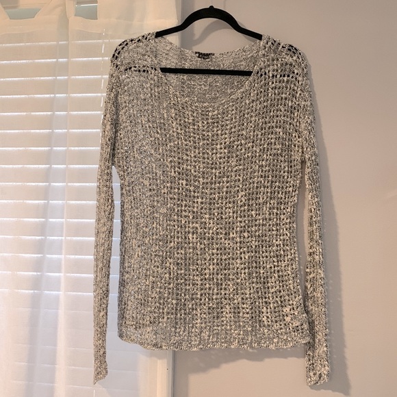 Theory open knit crew neck sweater size P/ TP - Picture 3 of 6